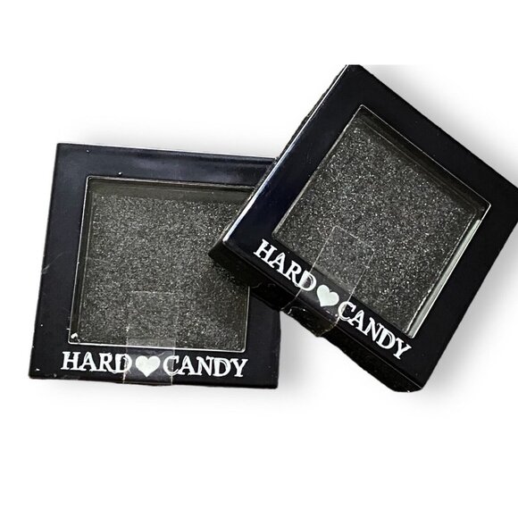 2 Hard Candy Single & Loving It Powder Eye Shadow Night Out #517 Black Glitter - Picture 1 of 3